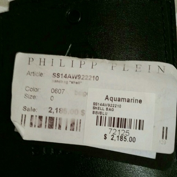 Philipp Plein Aquamarine Handbag 2015 Eddition - Picture 4 of 6