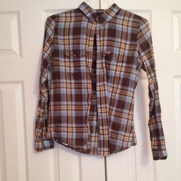 Hollister Plaid Button Up - Picture 1 of 1