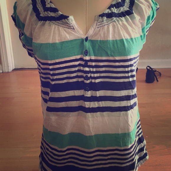Gap stripe cotton top Medium - Picture 1 of 2