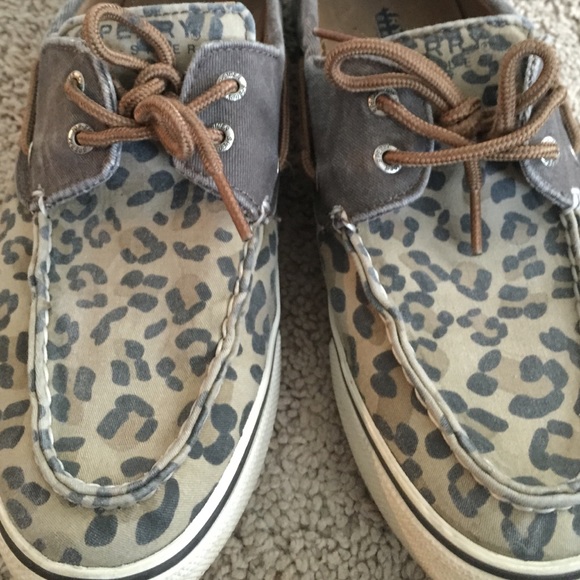 Leopard Sperry Topsiders