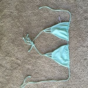 Super cute light blue bikini top