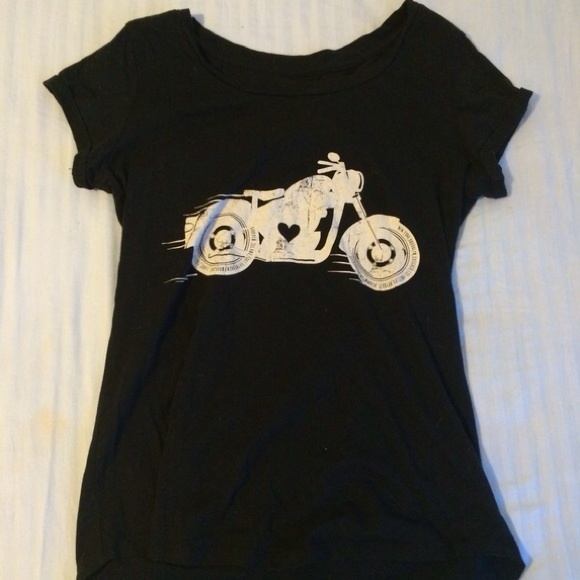 Black motorcycle shirt