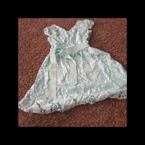 light blue lace dress