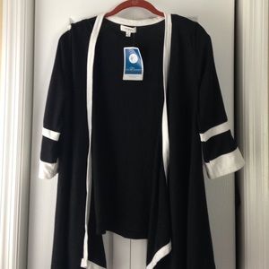 Black and white cardigan