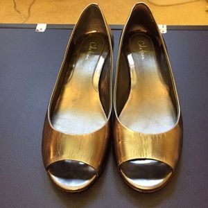 Metallic Open Toe
