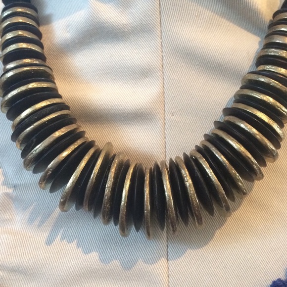 Chunky wood necklace