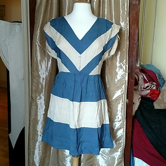 Vintage Inspired Chevron Dress