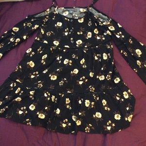 Kendall and Kylie Floral Shoulder Strap Dress