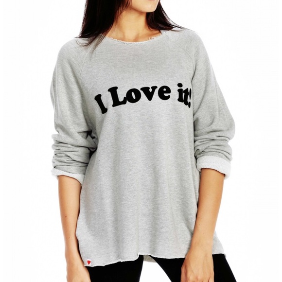 ๐ซSOLD๐ซ Wildfox I Love it! Sweatshirt $125 L - Picture 4 of 4