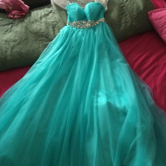 Teal Prom Dress