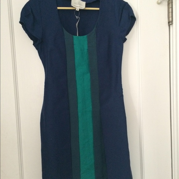 Host Pick  Dark blue and Aqua Cocktail Dress