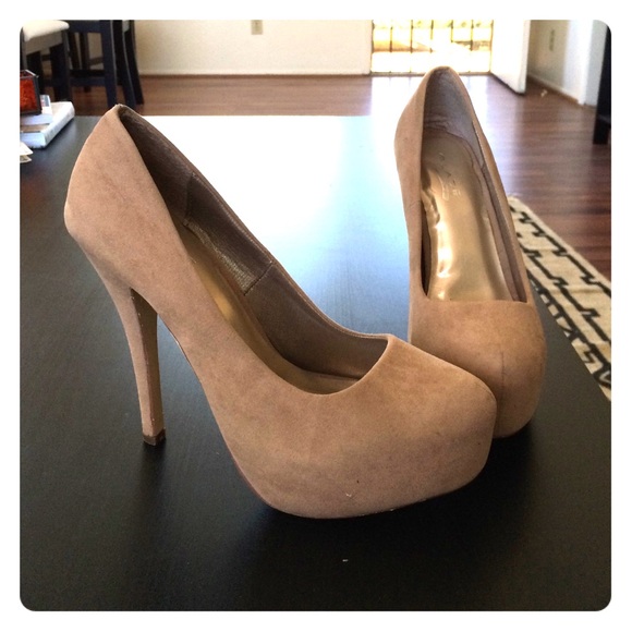 Tan Suede Stilletos