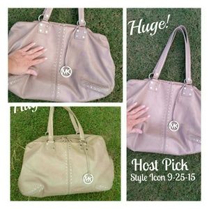 HP Michael Kors large weekender Astor bag khaki