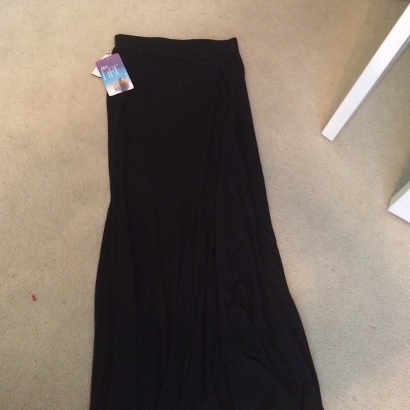 Black maxi skirt