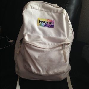 White jansport backpack