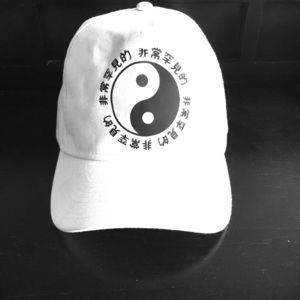 White yin & yang SnapBack