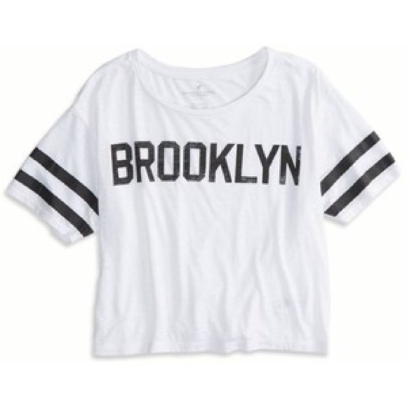 "Brooklyn" white crop top - Picture 1 of 2