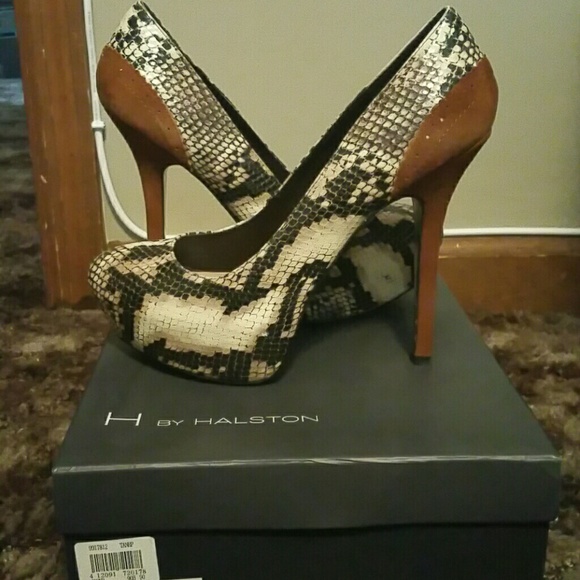 H by Halston heels