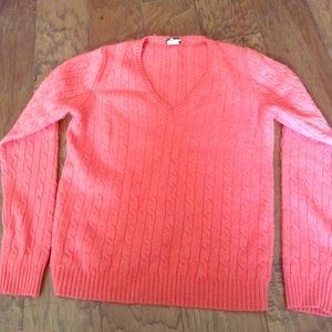 J. Crew coral sweater