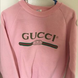 Pink Gucci Crew Neck