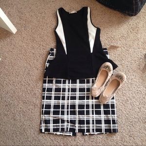 Cato black and white skirt. Size 8