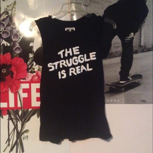 Petals and Peacocks "The Struggle Is Real" tank
