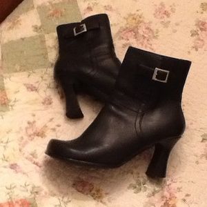 Sexy black ankle boots