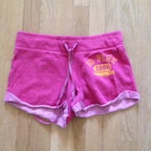 Light red sweat shorts
