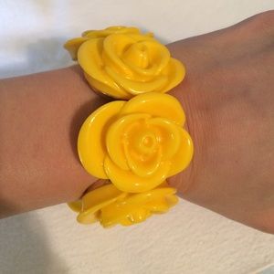 NWOT Yellow Rose Bracelet