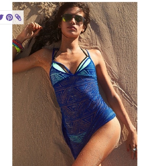 Victoria's Secret Other - New Victoria Secret Bright Blue Strappy Cover-up