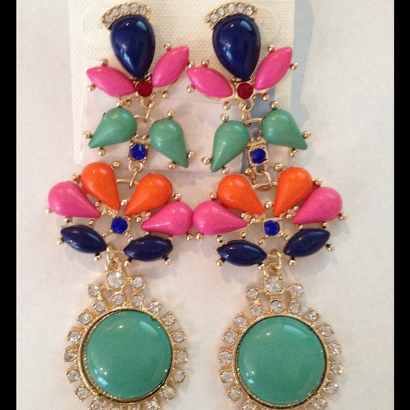 Jewelry Multi Color Chandelier Earrings Poshmark