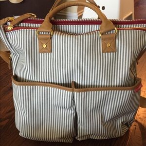 Skip hop French stripe diaper bag