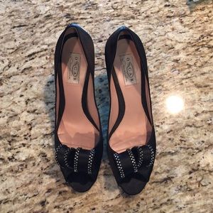 Oscar de la Renta Women's Trisha Open Toe Pump