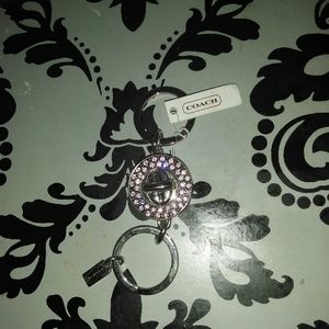 Coach diamond key ring