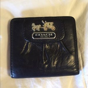 Black leather Coach wallet