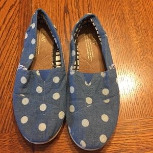 Blue Polka Dot Toms