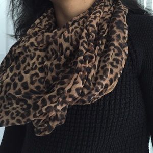 Cheetah print infinity scarf.