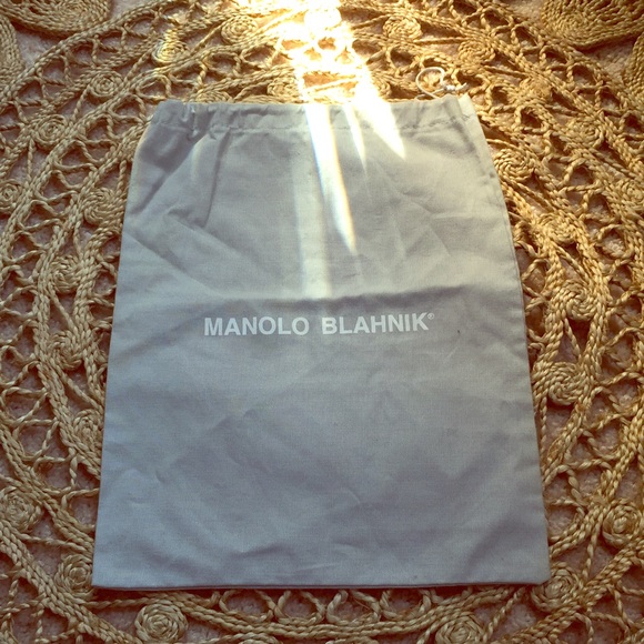 Gray Manolo blahnik dust bag