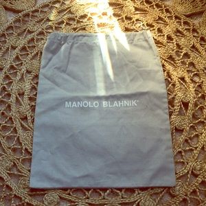 Gray Manolo blahnik dust bag