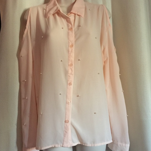 Forever 21 Light Pink Woven Shirt