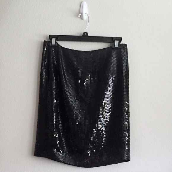 Michael Kors Black Sequin Skirt