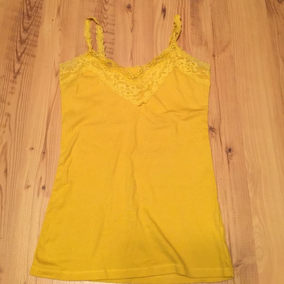 Bright yellow tank