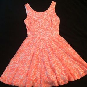 GUESS Orange lace dress