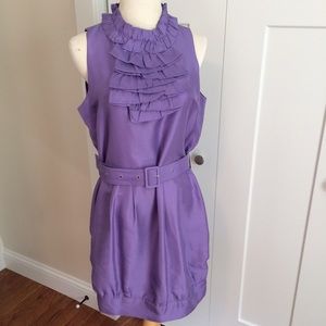 Lilac belted dress