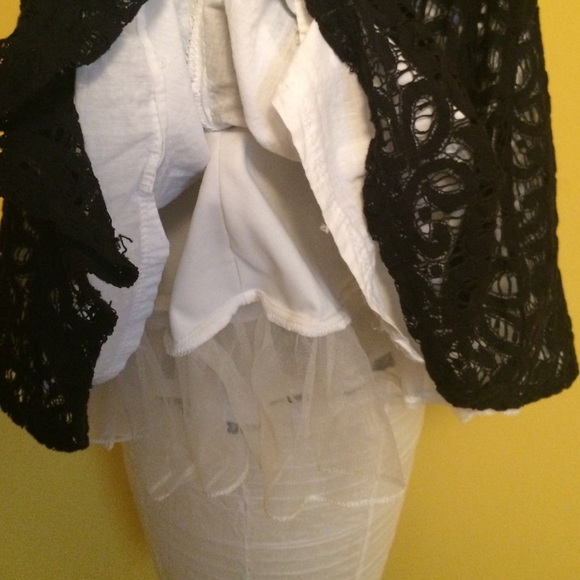 Black and white strapless dress - Picture 4 of 4