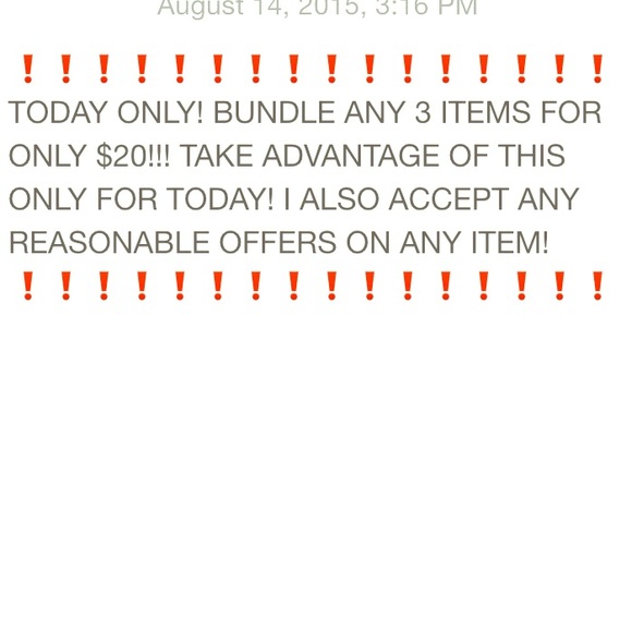BUNDLE ANYTHING FOR $20!