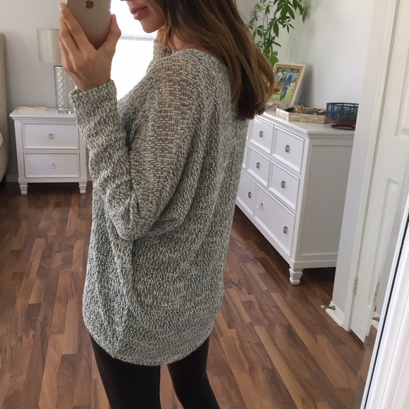 Sold • Black & White Blended Knit Dolman - Picture 2 of 4