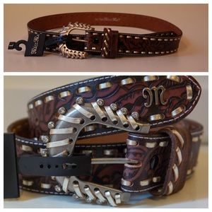 NWT Miss Me Leather Belt L