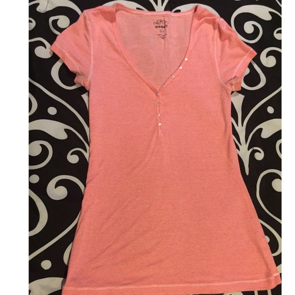 Red and white strip shirt