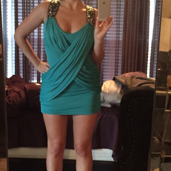 BCBG little green dress